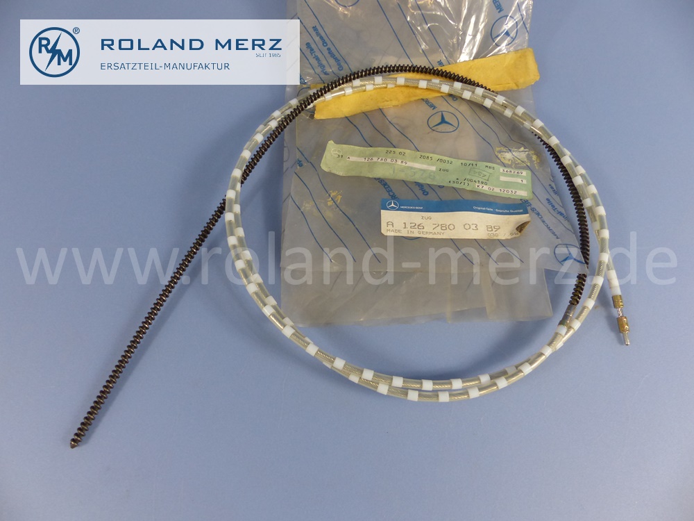 1267800389 Zug, elektrisches Schiebedach, Länge 2190mm, Mercedes W126, 380SEC, 500SEC, S-Klasse Coupé, Original Mercedes Neuteil, NOS