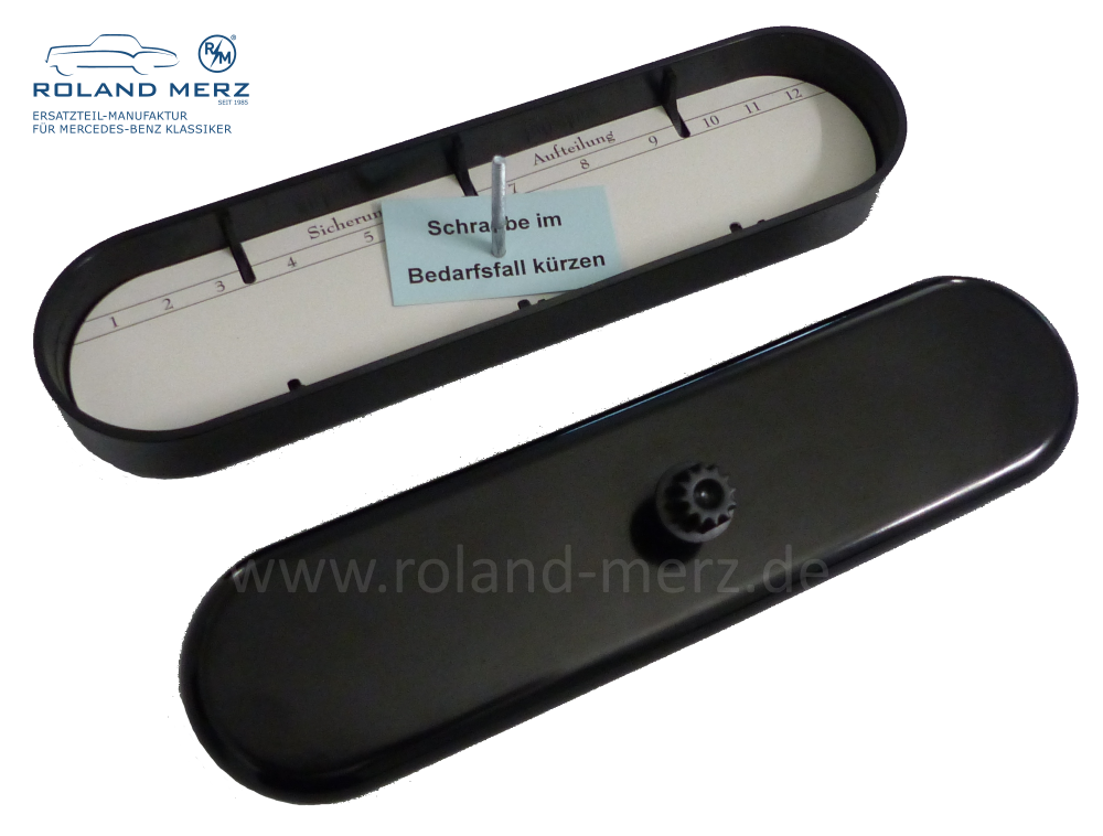 Roland_Merz_Ersatzteil_Manufaktur_A0005450203_Bakelit_Sicherungskasten_Deckel Bakelit Deckel für Sicherungskasten