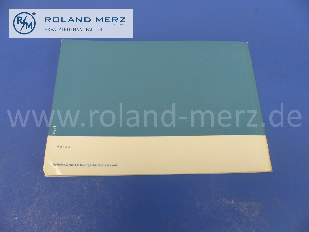 1085840196 Betriebsanleitung, Bedienungsanleitung, Mercedes W108, 250SE, deutsch, 77 Seiten, Ausgabe B, Original Mercedes Dokument, NOS 