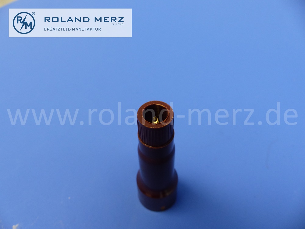 Kerzenstecker, Zündkerzenstecker, DOWAL, Länge 62 mm, M4, nicht entstört, hochwertiges Bakelit, NOS Qualitätsprodukt aus deutscher Fertigung - SW12882