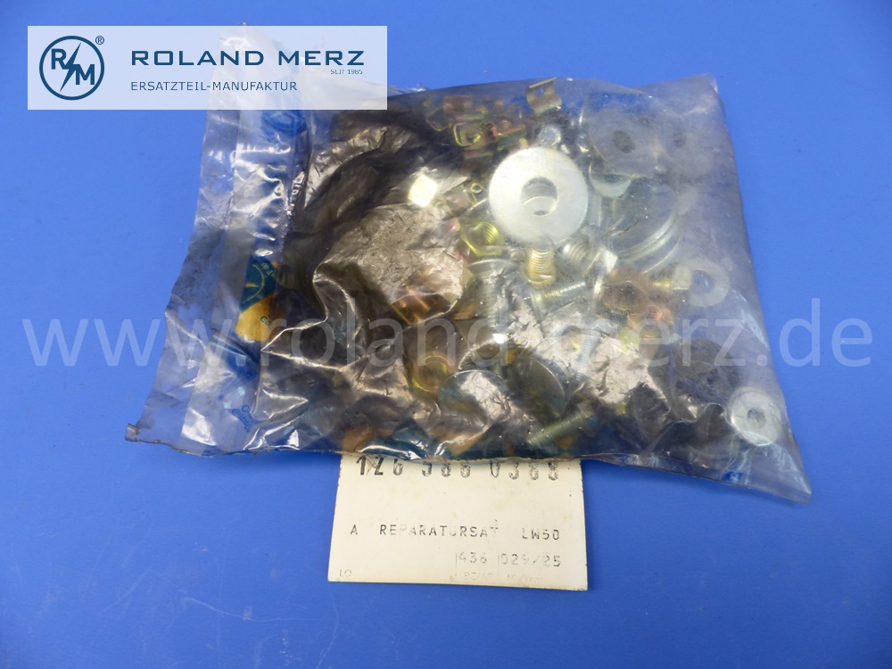 1265860388 repair kit, mounting front bumper, Mercedes W126, E. 1268801197, original Mercedes spare part, NOS