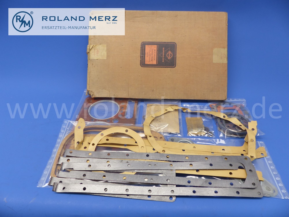 88S6053 Dichtungssatz Motor, Elring, umfangreich, Mercedes OM67 ab 1932 für L3500 und LO4000, original Elring Teilesatz, NOS
