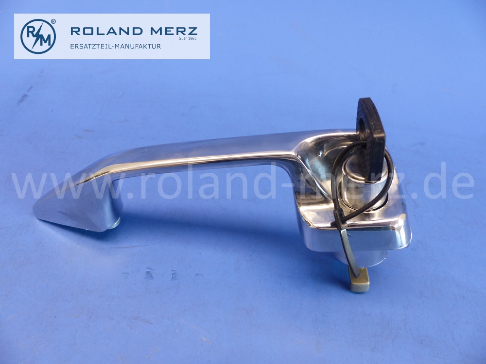 1157601559 Türgriff mit Schlüssel, links, beliebige Schließung, Vordertür, Mercedes W114, Original Mercedes Neuteil, NOS 