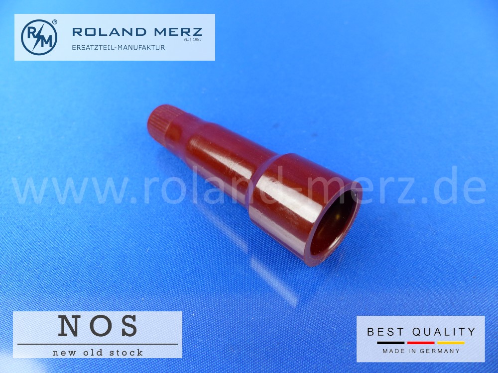 P1130585 Zündkerzenstecker aus Bakelit 62mm lang, 1kOhm, SAE System für Ø7mm Kabel