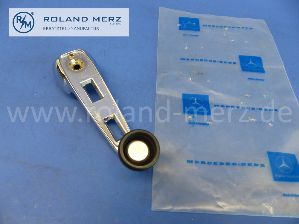 1087600102 Fensterkurbel, kleiner Knopf, Mercedes W108, W111, W113, W114, W115, E: 1107600402, Original Mercedes Neuteil, NOS 