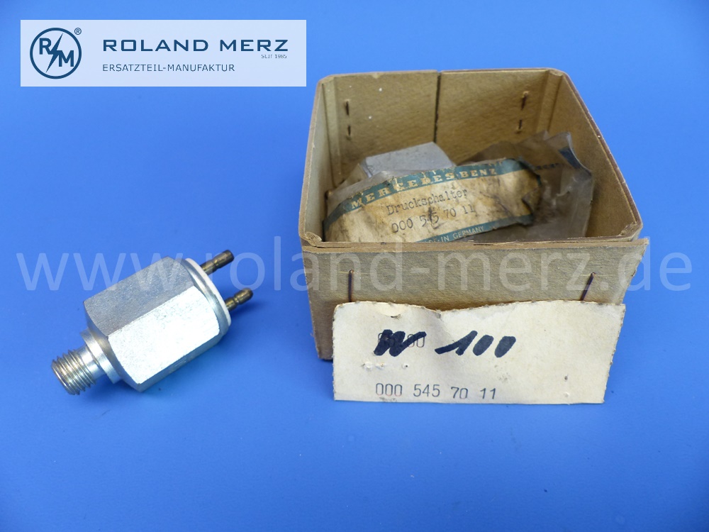 0005457011 Druckschalter Luftfederung, Mercedes W100, W109, W112 , VDO, 6 - 24 Volt , Original Mercedes Neuteil, NOS 