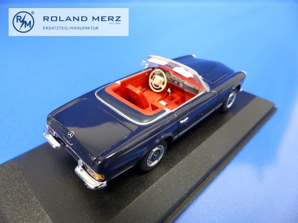 032232-08 Mercedes-Benz 280 SL Cabriolet dunkelblau - Minichamps PMA 1:43