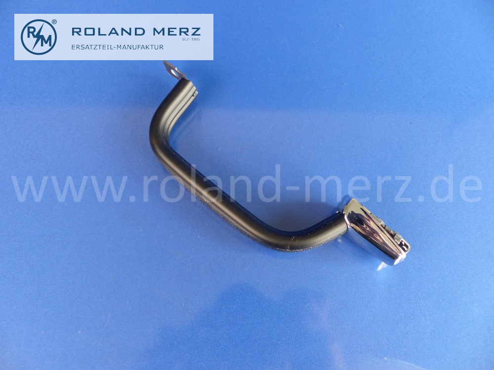 1128100854 Griff, Haltegriff über Fondtür, Fahrertür, Mercedes W110, W111, W112, Heckflosse 190c - 230S, 220b, 220SEb, 300SE, Original MB-Neuteil NOS