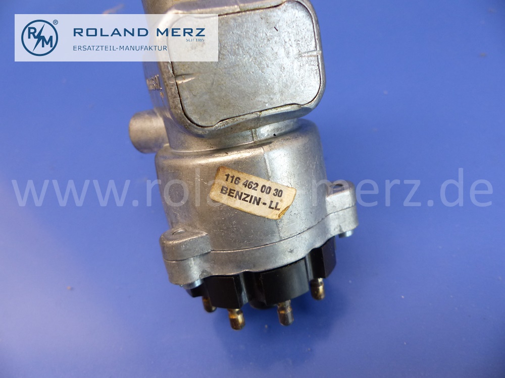 1164620030 Lenkungsschloss, Lenkradschloss, Zündschloss, Benzin, LHD, Mercedes W107, W108, W109, W111, W116, Original Mercedes Neuteil, NOS