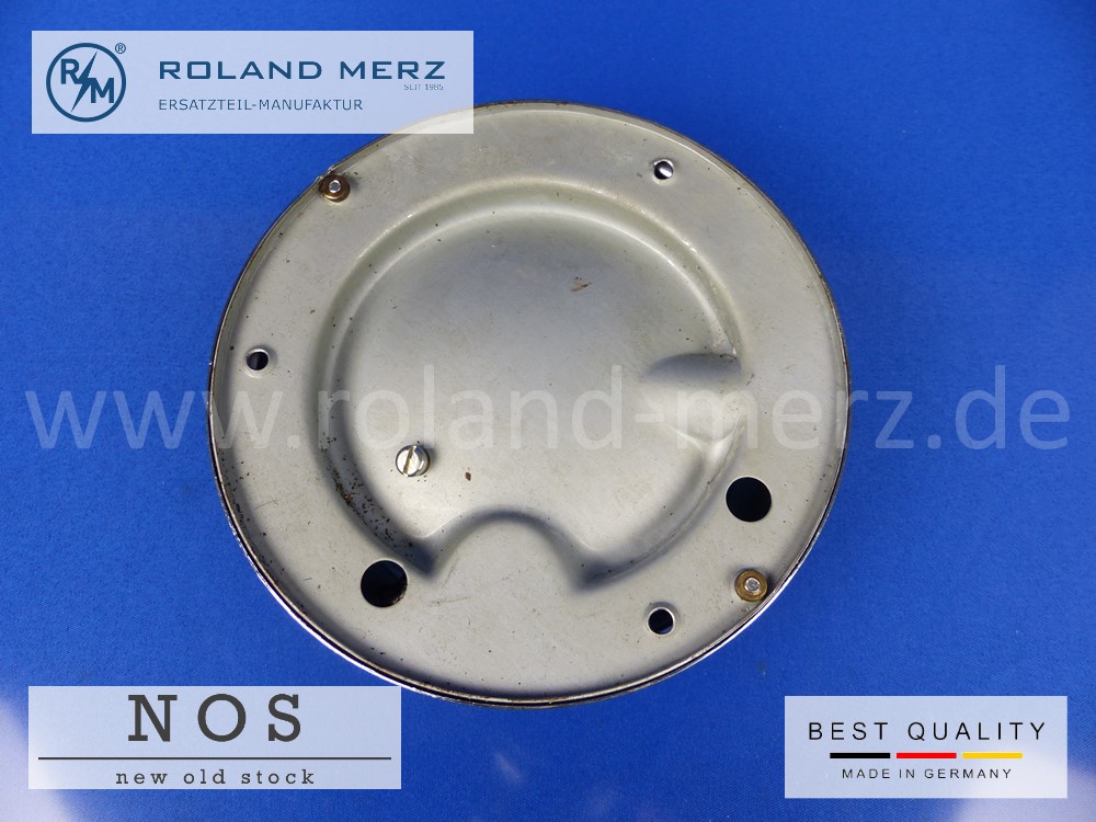 P1130770 Aufschraub-Deckenleuchte Oldtimer 118 mm ⌀ 35mm Höhe Ms verchromte Ausführung Mercedes 000 820 23 01 für PKW und Omnibus