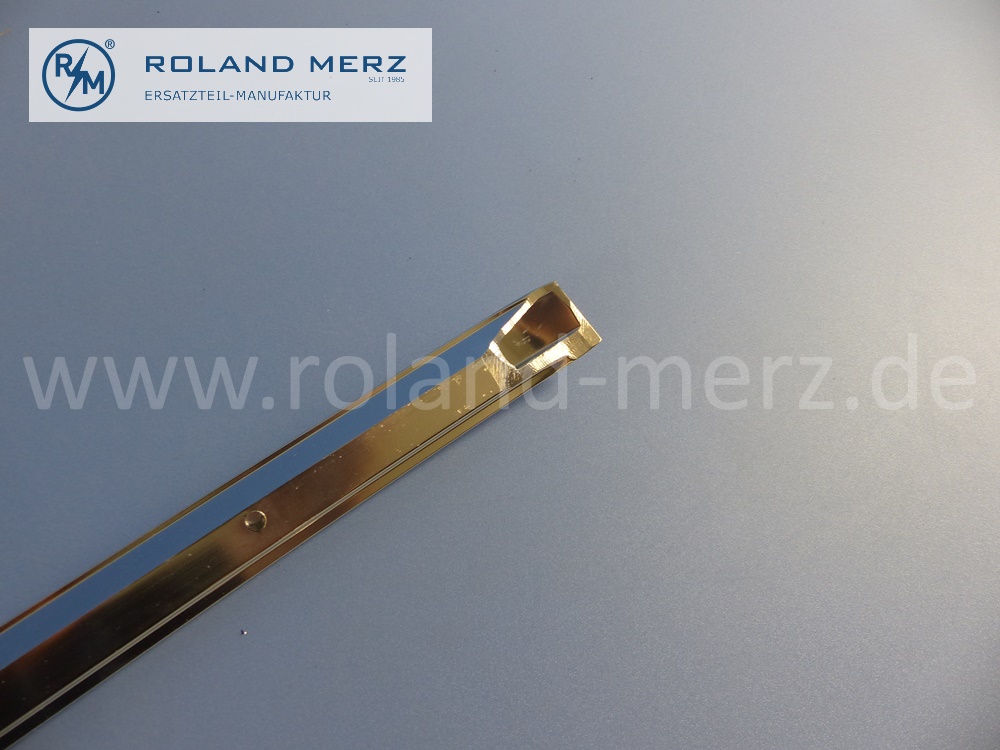 1076980381 Zierstab, Zierleiste, Hardtop, links, Mercedes R107 Roadster SL, Länge 975 mm, Original Mercedes Neuteil, NOS