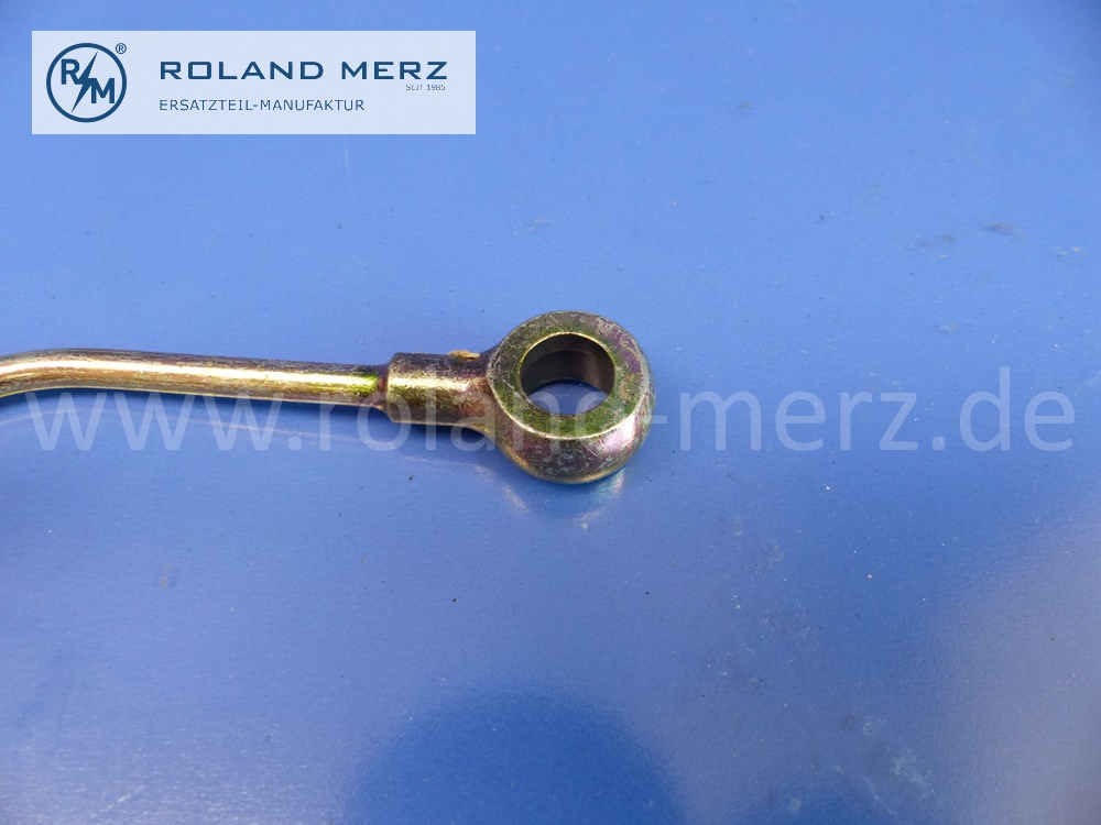 1114202328 Leitung, Bremsleitung Trommelbremse, links, Mercedes W110, W111, Heckflosse, Original Mercedes Neuteil, NOS