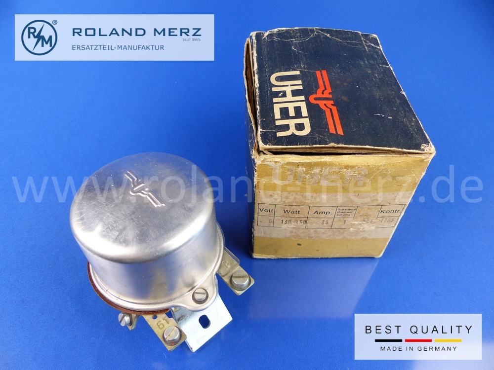 P1150013 regulator generator, UHER 204, 6V, 130 - 150W, 35 Amp., Bosch 0 190 211 012