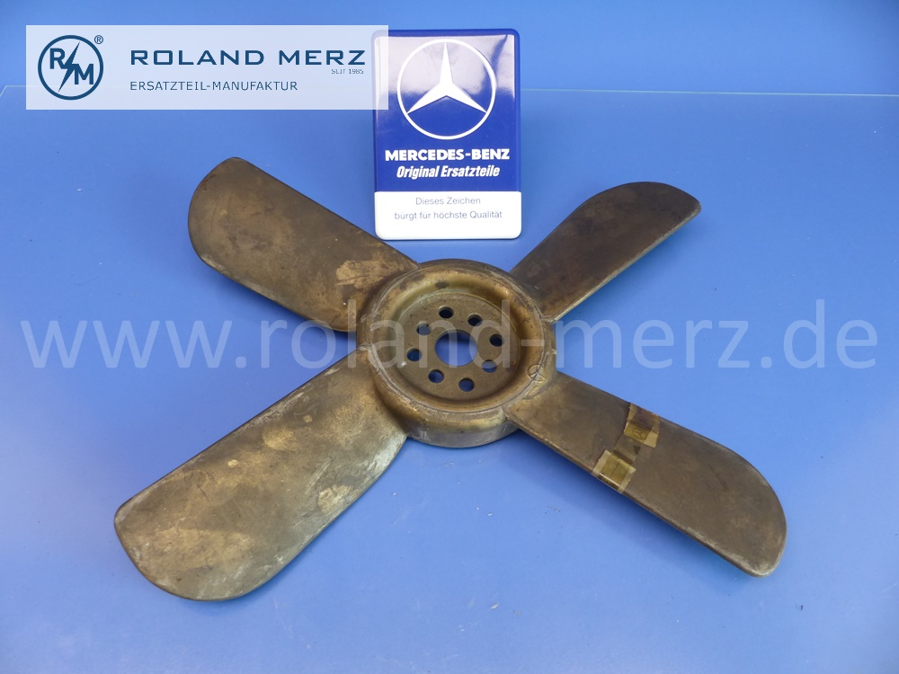 1812050806 Lüfter, Lüfterrad, Lüfterflügel, Mercedes Motoren M121, M136, M180, OM636, Original Mercedes Neuteil, NOS - Lagerspuren -