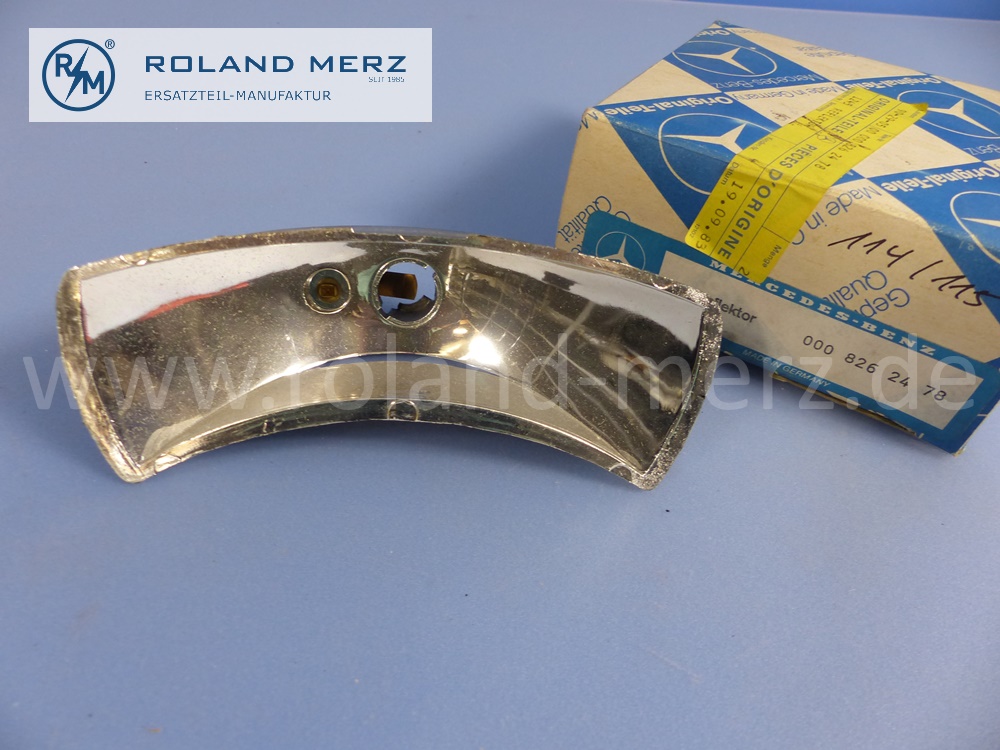 0008262478 Hella Reflektor Blinklicht, Blinker links und rechts, Mercedes W114, W115, Strich 8, Original Mercedes Neuteil, NOS 