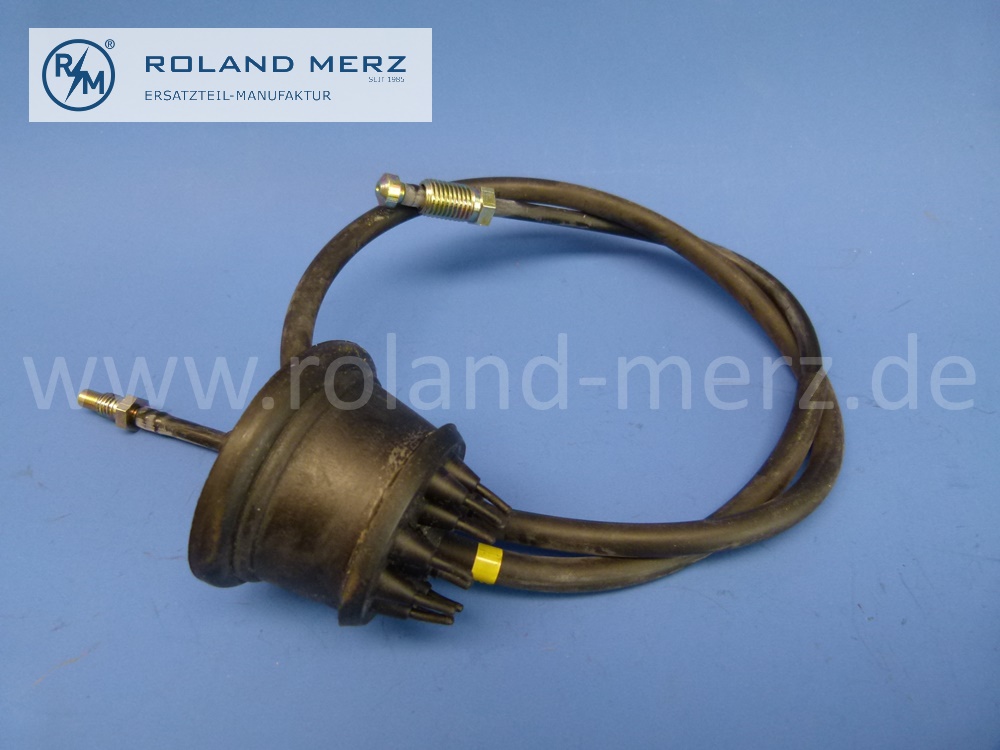 1235421344 Leitung, Rohrleitung Tachowelle 970 mm mit Manschetten für Mercedes W123, 280, 280E, 280CE, LHD, Original Mercedes Neuteil, NOS 