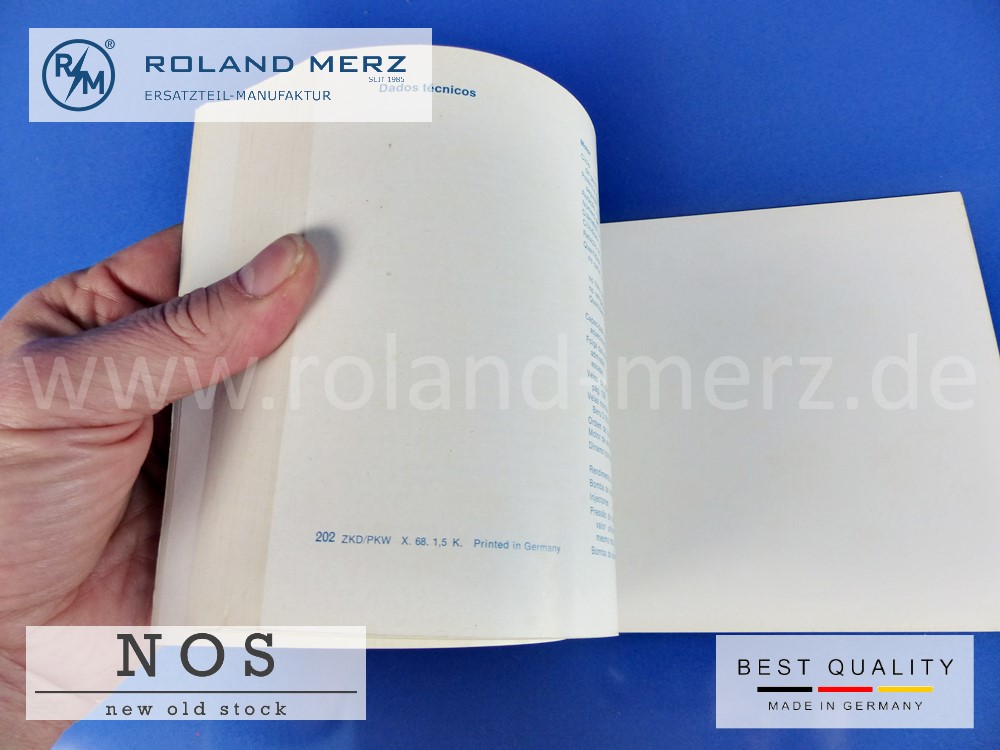 Original Betriebsanleitung Mercedes 300SEL 6.3 / Bm 109, Deutsch, Französisch, Spanisch, Portugiesisch, Italienisch,1095841396
