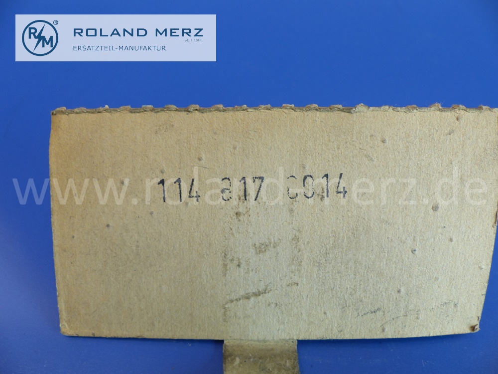 1148170014 Typenzeichen, Schriftzug 250 auf Instrumententafel für Mercedes W114, Strich 8, Original MB-Neuteil NOS 