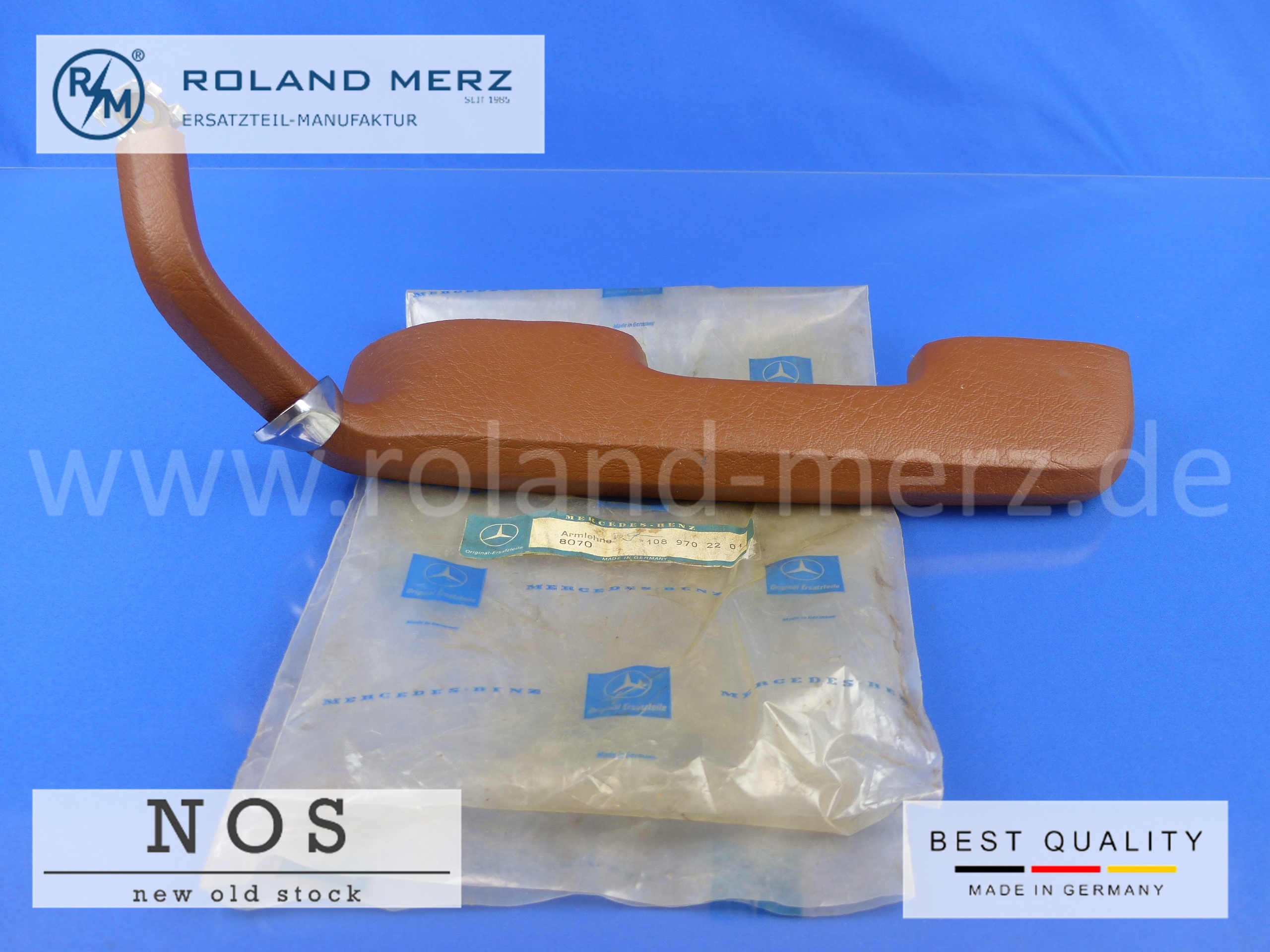 P1160746 Armlehne Tür rechts,braun, Mercedes 108/109, MB 250S - 300SEL