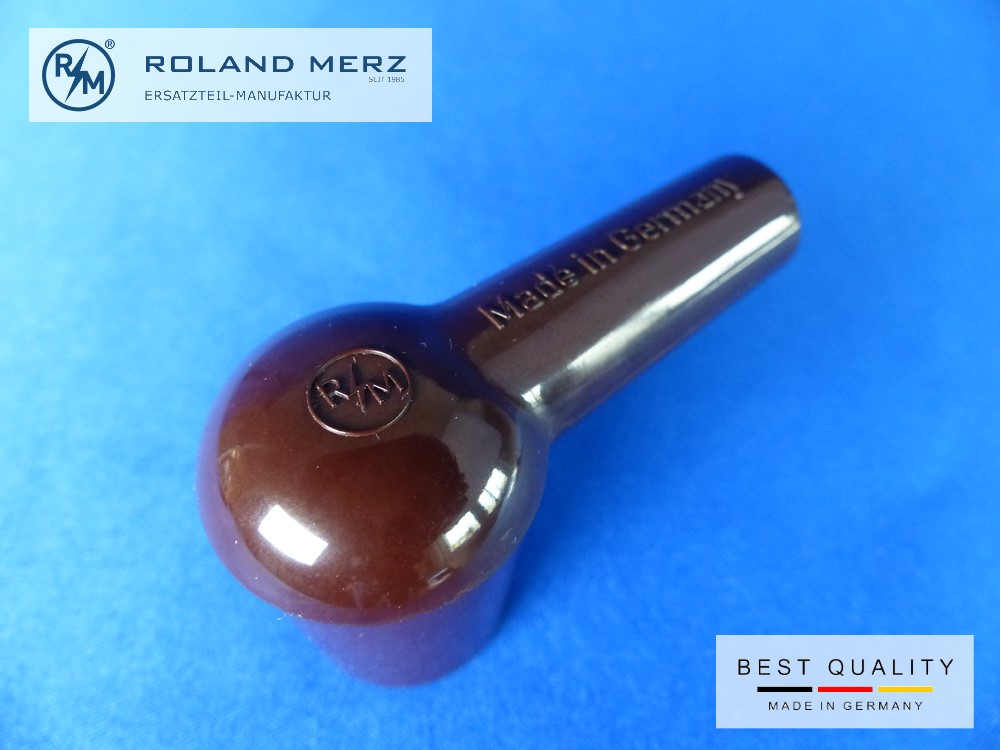 P1110199 Bakelit Winkelstecker für Ø7mm Zündkabel M4 (nicht entstört)
