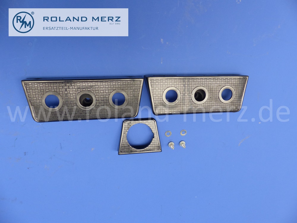 SW12528 Konsole Cockpit, Armaturenbrett für Schalter / Kontrollleuchten, dreiteilig, hochwertiges Bakelit, zeitgenössisches Zubehör, Original Zubehörteil, NOS 