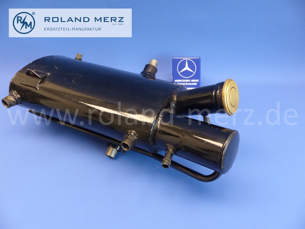 1984800001 Ölbehälter Trockensumpf, Mercedes W198, geänderte Ausführung mit Ausdehnungsgefäß, Aluminium, Original Mercedes Ersatzteil, NOS