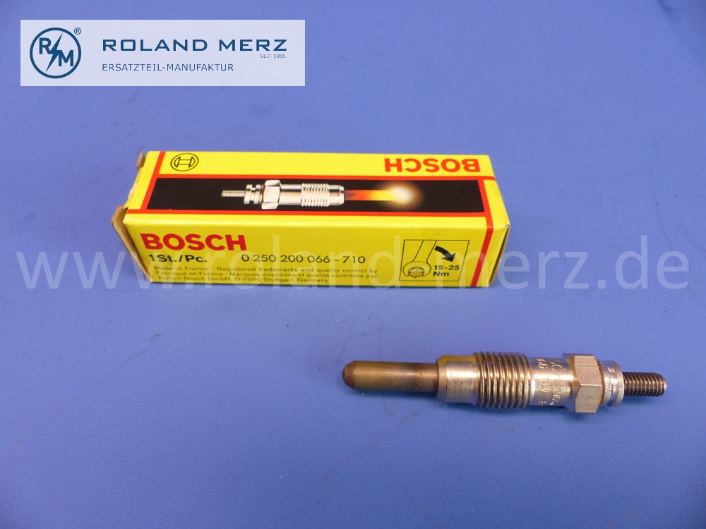 0250200066 Glühkerze, Glühstiftkerze, Bosch GLP186, Ford, A0406, A0506, Original Bosch Neuteil, NOS 