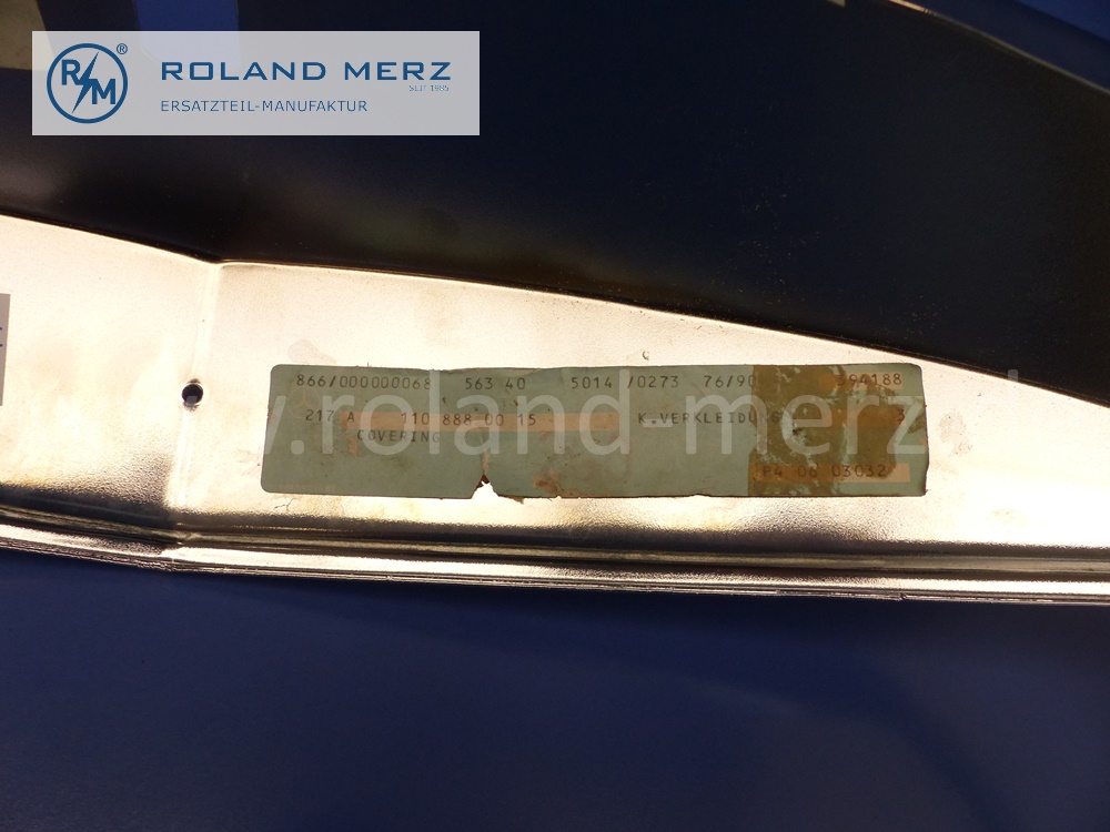 1108880015 Kühlerverkleidung, Verkleidung Kühler, Chromrahmen, Mercedes W110, W111, W112, W120, W121, Heckflosse, Ponton, Original Mercedes Neuteil, NOS 
