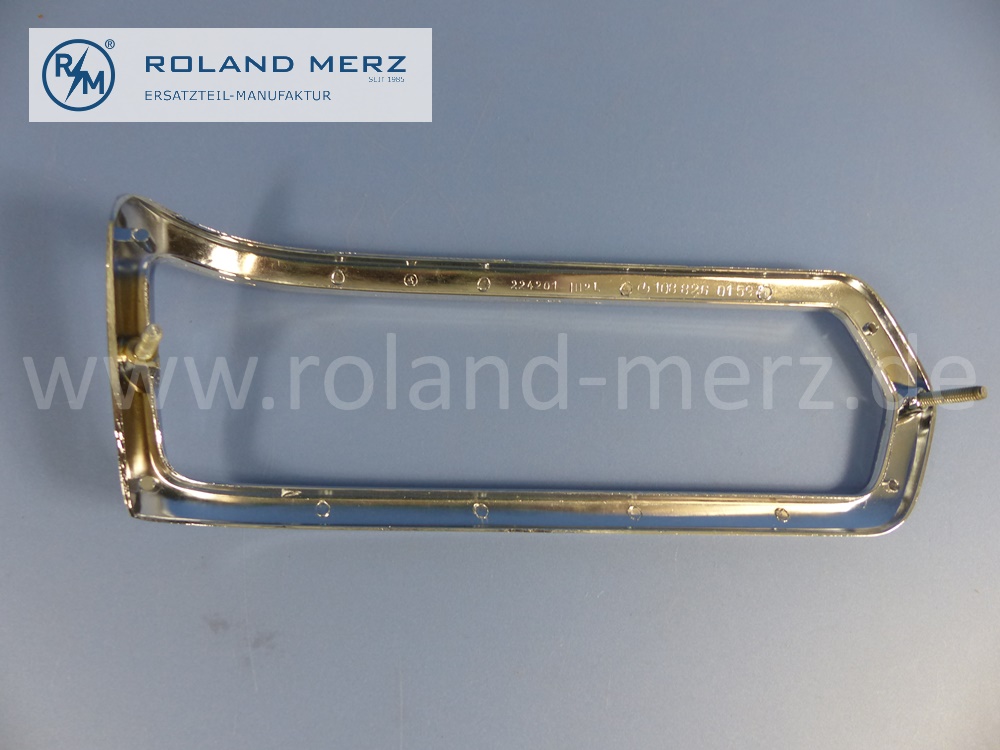  1088260159 Rahmen, Zierrahmen Rücklicht links, Mercedes W108, W109, Original Mercedes Neuteil, NOS 