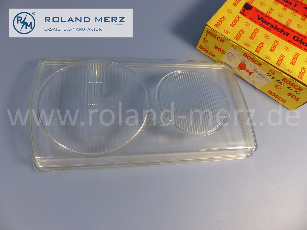 1238261690 Bosch lens head lamp right , H4, right hand traffic, Mercedes W123, original Mercedes spare-part, NOS