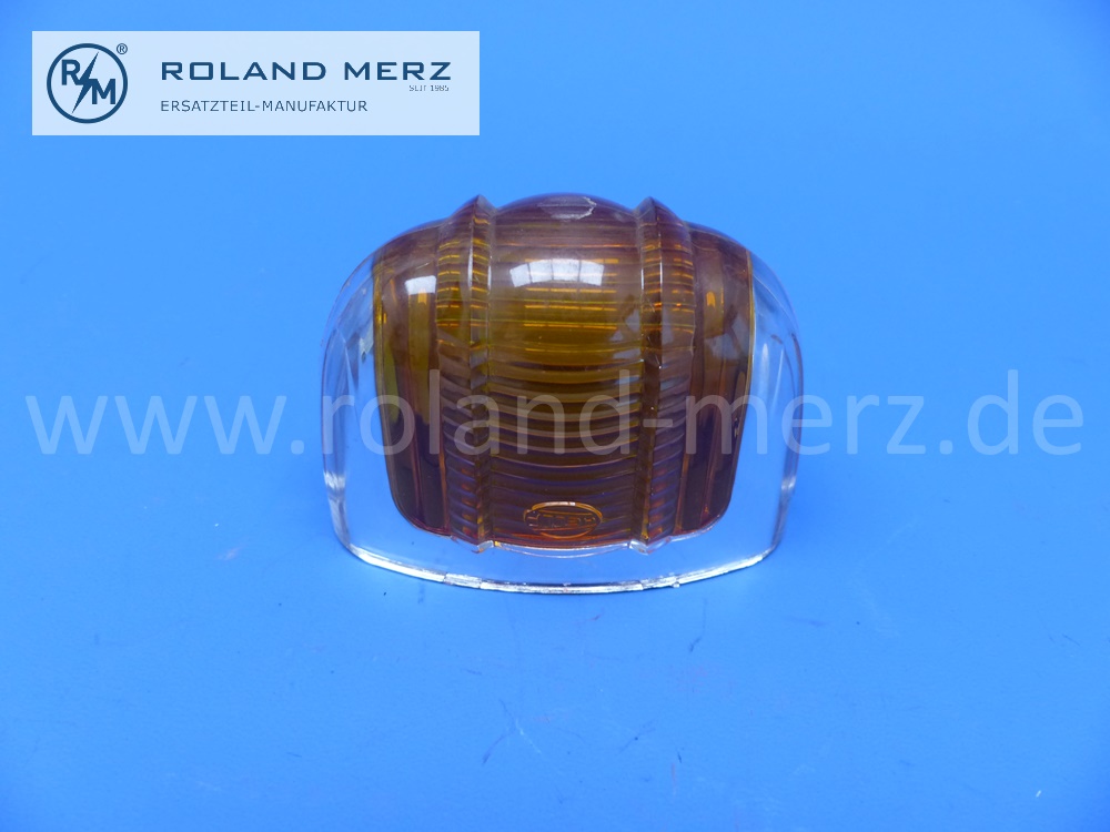 0005446290 Blinkerglas Hella 12668, Mercedes 319 Messerschmitt KR200, orange ohne Gummiauflage