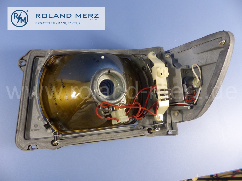 1078200261 Bosch Leuchteinheit, Scheinwerfer, mit Blinkleuchte, rechts, Rechtsverkehr, Mercedes W107, Original Mercedes Neuteil, NOS 
