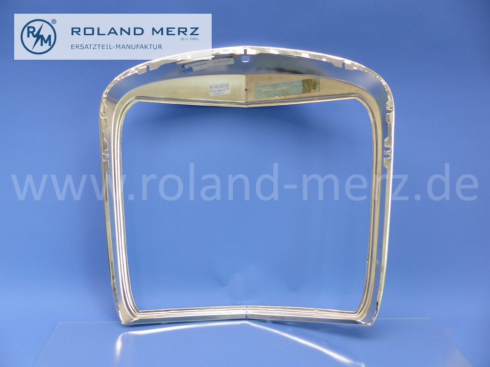 1108880015 Kühlerverkleidung, Verkleidung Kühler, Chromrahmen, Mercedes W110, W111, W112, W120, W121, Heckflosse, Ponton, Original Mercedes Neuteil, NOS 