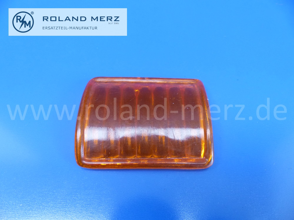 Ersatzglas, Tauschglas Blinker gelb, für Deckel Rücklicht 1988260252 und 1988260152, Mercedes W198, 300SL Roadster, Original Mercedes Neuteil, NOS 