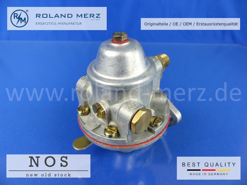 000-091-91-01-001WyslsvyZH1EMi Kraftstoffpumpe 000 091 91 01 mit Handhebel Mercedes 170S, 220, 190SL , 180a – 220S Ers. Für. 000 091 53 01 MB-Originalteil NOS