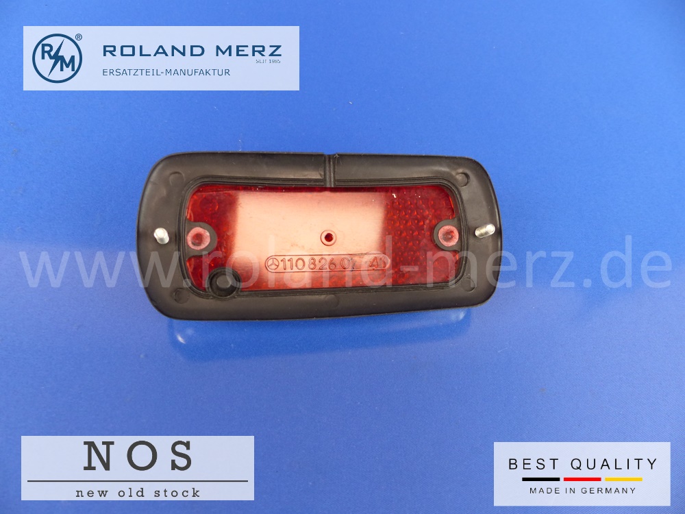 1108260241 Seitenstrahler hinten rechts rot Mercedes W100 W113 W114 W115 W108 