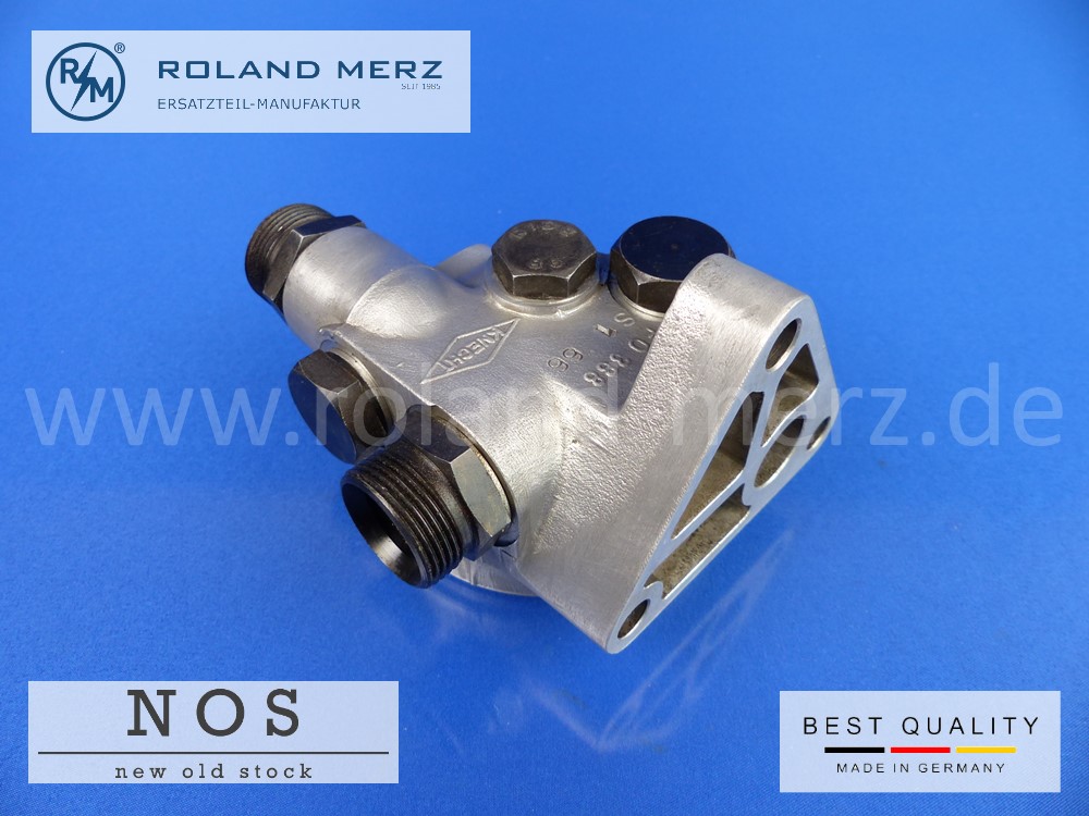 P1130730 Ölfiltergehäuse-Oberteil 000 184 30 08 für Motor M 189 Mercedes 300SE und 300SEL