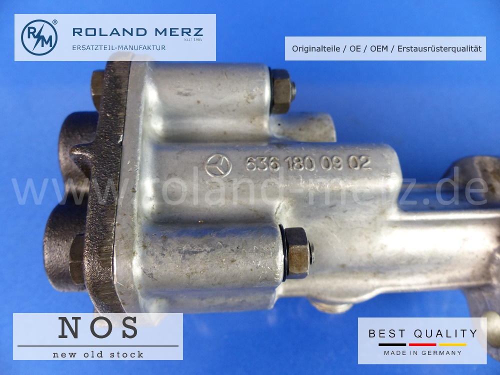 636-180-26-01-02 Ölpumpe 636 180 26 01 ohne Saugrohr Mercedes 170D, Da, Db, DS, S-D, 180D, Db MB-Originalteil NOS