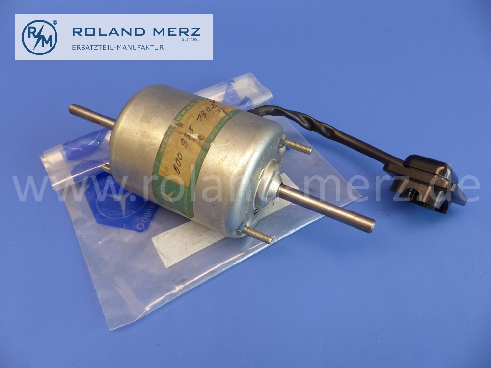 0008351302 Lüftermotor für Mercedes W113, Pagode, 230SL, 250SL, 280SL, Bosch 0130103004, 1600 / 2000 U/min, Original Mercedes Neuteil, NOS 