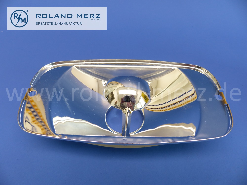 E1381203 Hella Reflektor Nebelscheinwerfer 145ZN-1 und 145ZNX-1, Mercedes 190SL, 300SL und Porsche 356, 9DE077355-001, Länge 165mm, Höhe 90mm, Original Hella Neuteil, NOS
