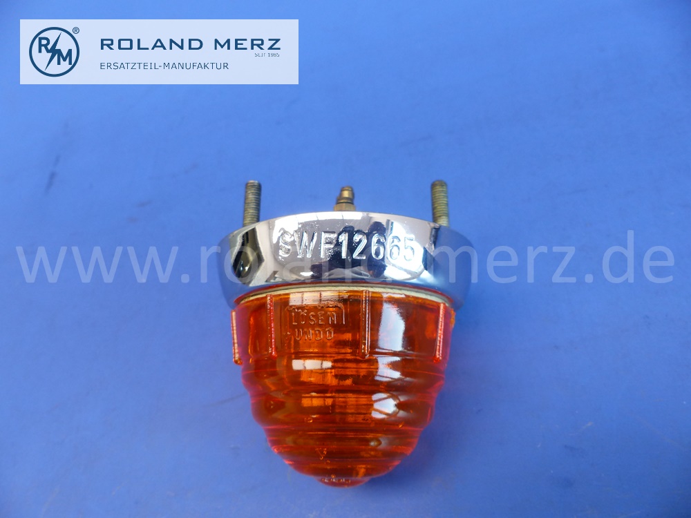 0005440530 Blinkleuchte / Parkleuchte, orange, komplett, Mercedes W198, 300SL, SWF 12665, Original Mercedes Neuteil, NOS 