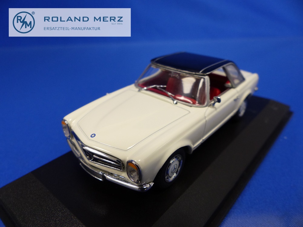 032251-11 Mercedes-Benz 280 SL Pagode weiss/schwarz - Minichamps PMA 1:43