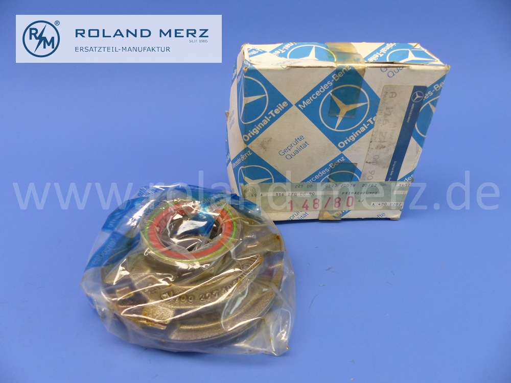 1162700090 Gehäuse mit Primärpumpe für Automatikgetriebe 722 für Mercedes W108, W111, W112, W116 , Gussnummer 1002771020, Original Mercedes-Neuteil, NOS