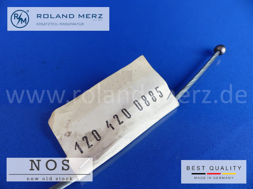 P1140418mf5XVY8IGiwMd Vordere Bremsseil 120 420 08 85 für Mercedes 180b, c, Db, Dc