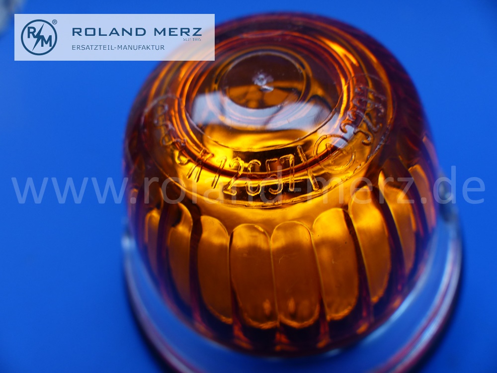 0008221620 K12657 Blinkleuchte komplett, Hella 3297 gelb I.M. 0618 IP, 18W, für Mercedes O319, Messerschmitt TG 500, SOLO 750, Original MB-Neuteil NOS