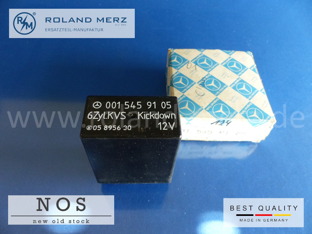 Kickdown-Relais Kraftstoffpumpenabschaltung 6 Zyl. KVS 001 545 91 05 Mercedes 300E / Bm 124