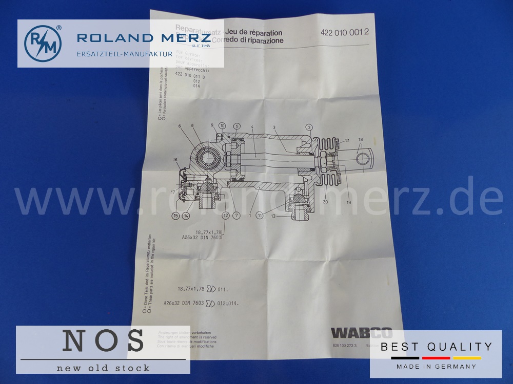 0005867726 Reparatursatz Schaltzylinder, Mercedes 714, 717, 719, Original MB-Neuteil NOS 