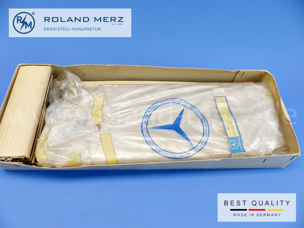 1138100610 Sonnenblende rechts, mit Spiegel, Farbe 2108, Mercedes W113, Pagode, original Mercedes Neuteil, NOS 