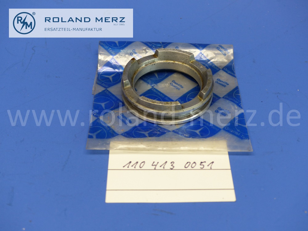 1104130051 Abstandring mit Nut für Dichtring Gelenkwelle, Mercedes 180b – 220SE, 190c -220SEb, 230SL, 300SE Cp/Cb, 300SC Cp/Cb, Original Mercedes Neuteil, NOS 