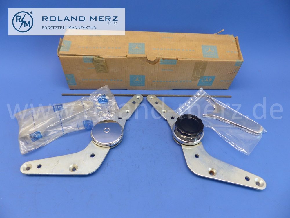 1089101080 Lehnenverstellung, Ruhesitzbeschlag, komplett, rechter Vordersitz, Mercedes W110, W111, W114, W115, original Mercedes Neuteil, NOS, ohne Befestigungsmaterial, geringe Lagerspuren